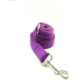 Pet bow tie Solid dog collar bow accessories (Option: Purple rope-M)
